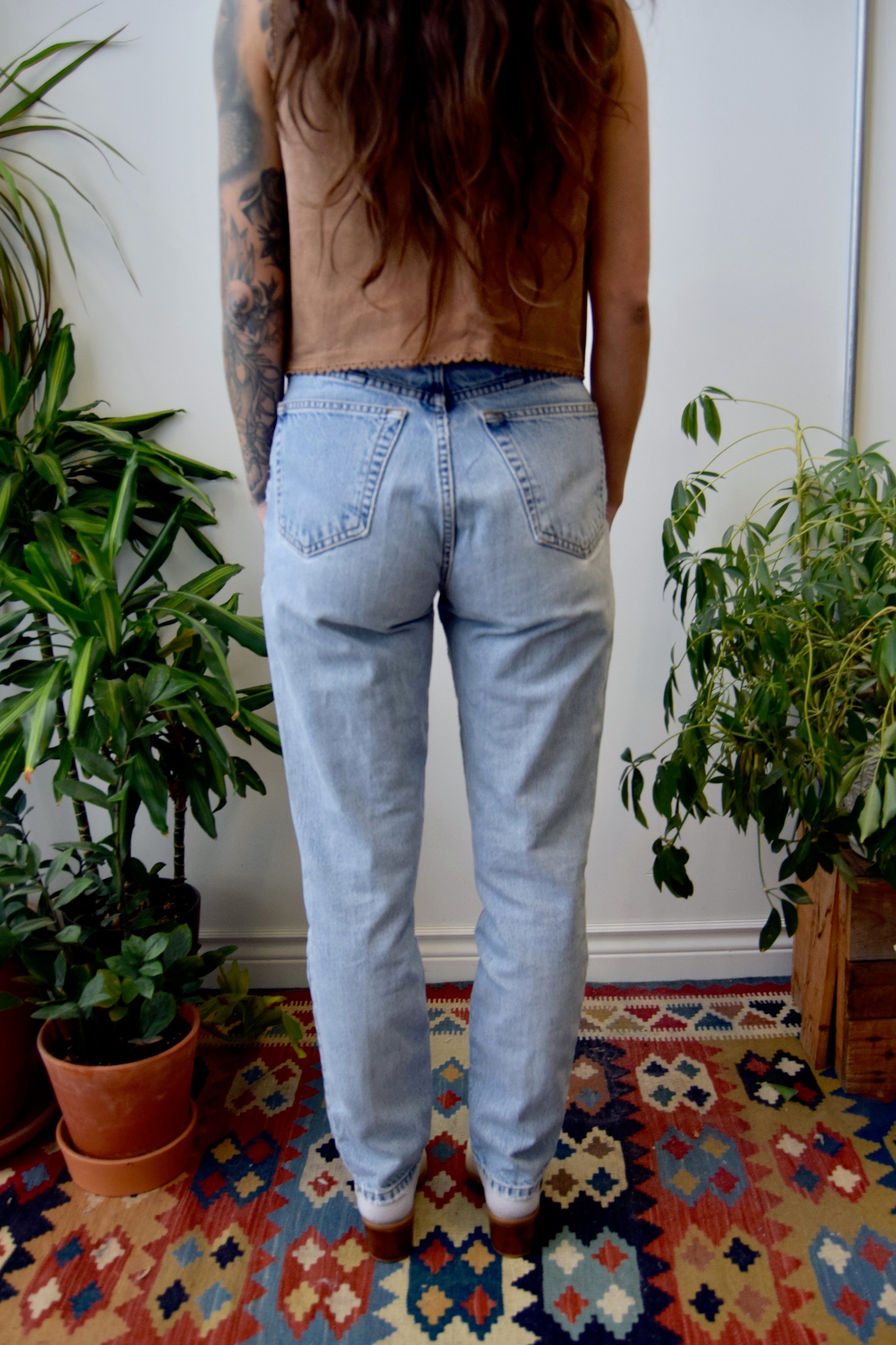 Tapered Light Wash Jeans