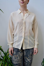 Cream Silk Blouse