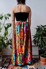 Seventies Jewel Tone Maxi Skirt