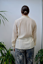 Cream Silk Blouse