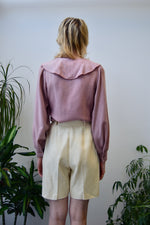 Seventies Mauve Sailor Collar Top