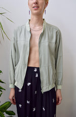 Raw Silk Bomber