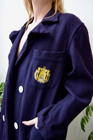Fifties Naval Academy Wool Robe