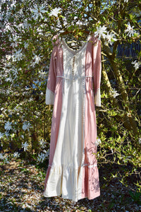 1970's Vintage "Gunne Sax" Rose Gingham Dress