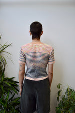 Gingham Knit Top