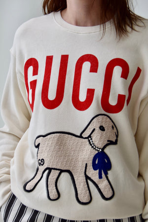 Gucci Sweatshirt With Lamb Applique