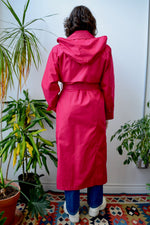 Magenta Trench Coat