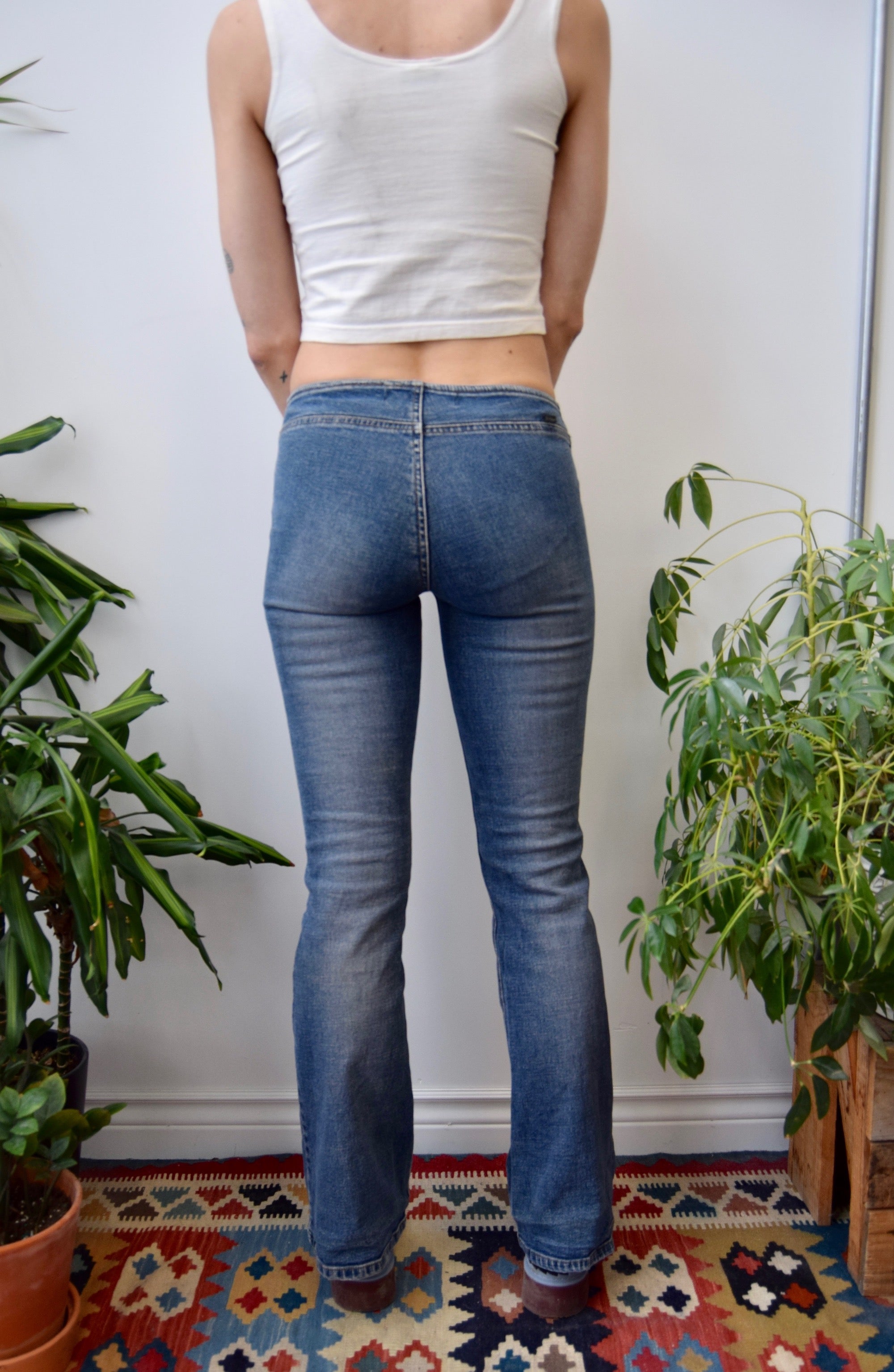 Low Rise Girlfriend Laced Jeans