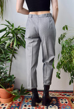 Navy Houndstooth Trousers