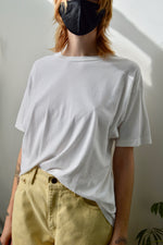 Plain White Single Stitch Tee