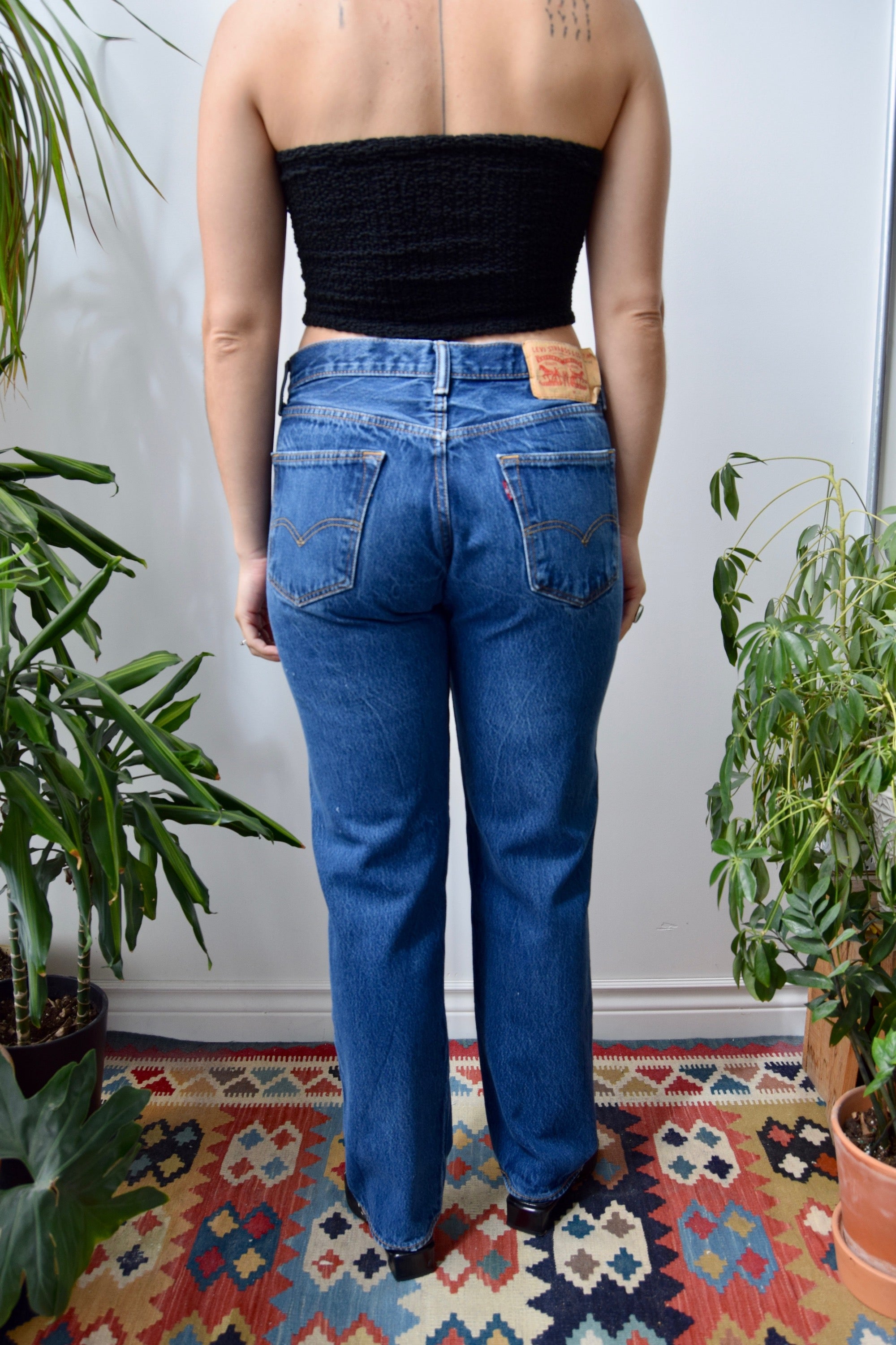 Levis Button Fly 501 Jeans