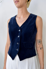 Seventies Velvet Vest