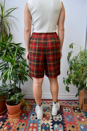 Wool Plaid Pendy Shorts
