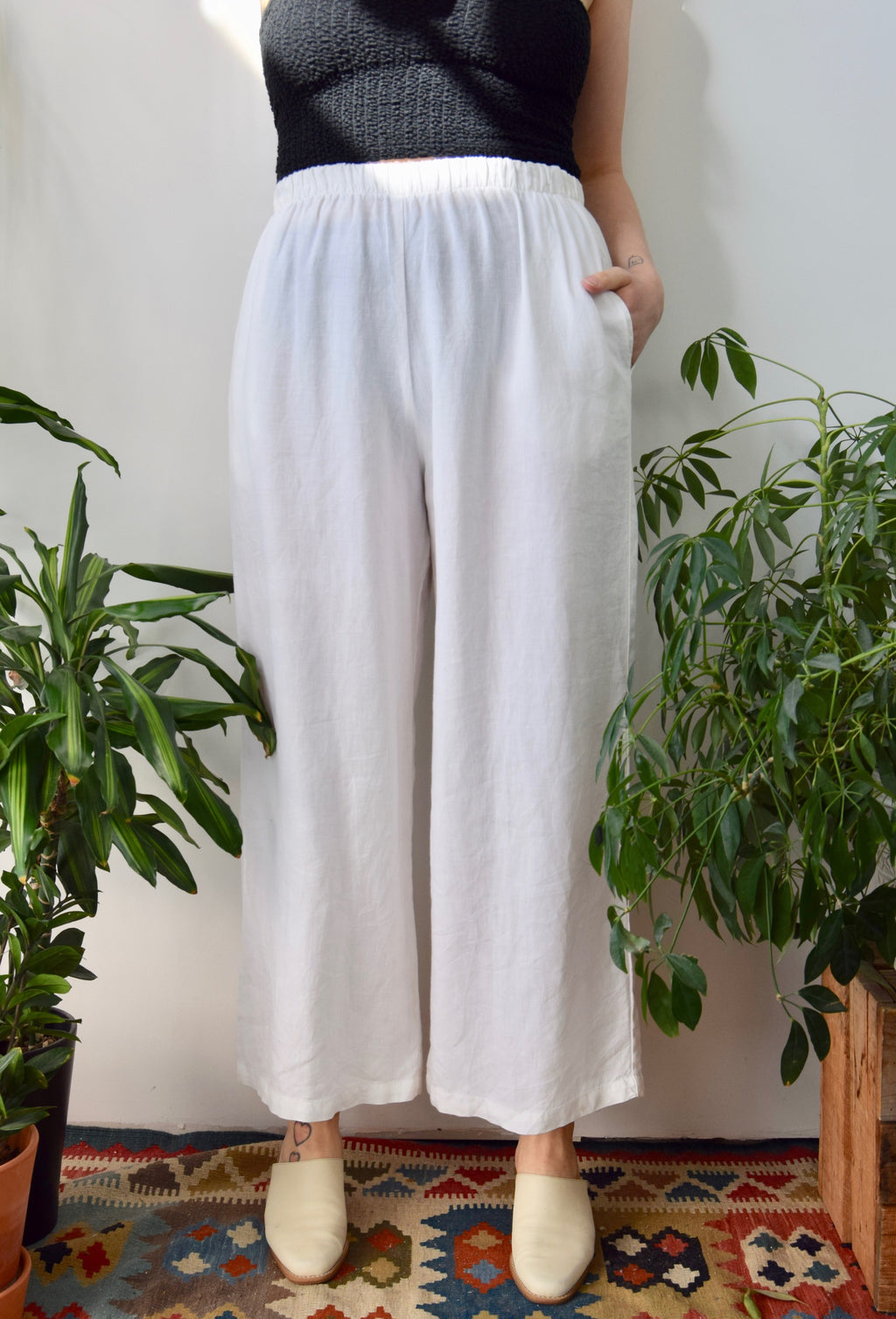 Wide Leg Linen Loungers