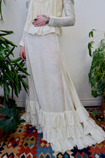 Antique White Cotton Lawn Dress Set