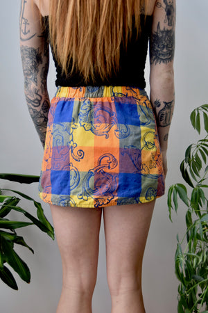 Designer Quilted Mini Skirt