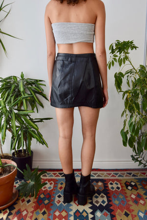Nineties Leather Mini Skirt