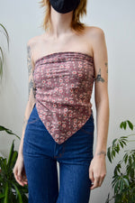 Floral Wine Bandana Top
