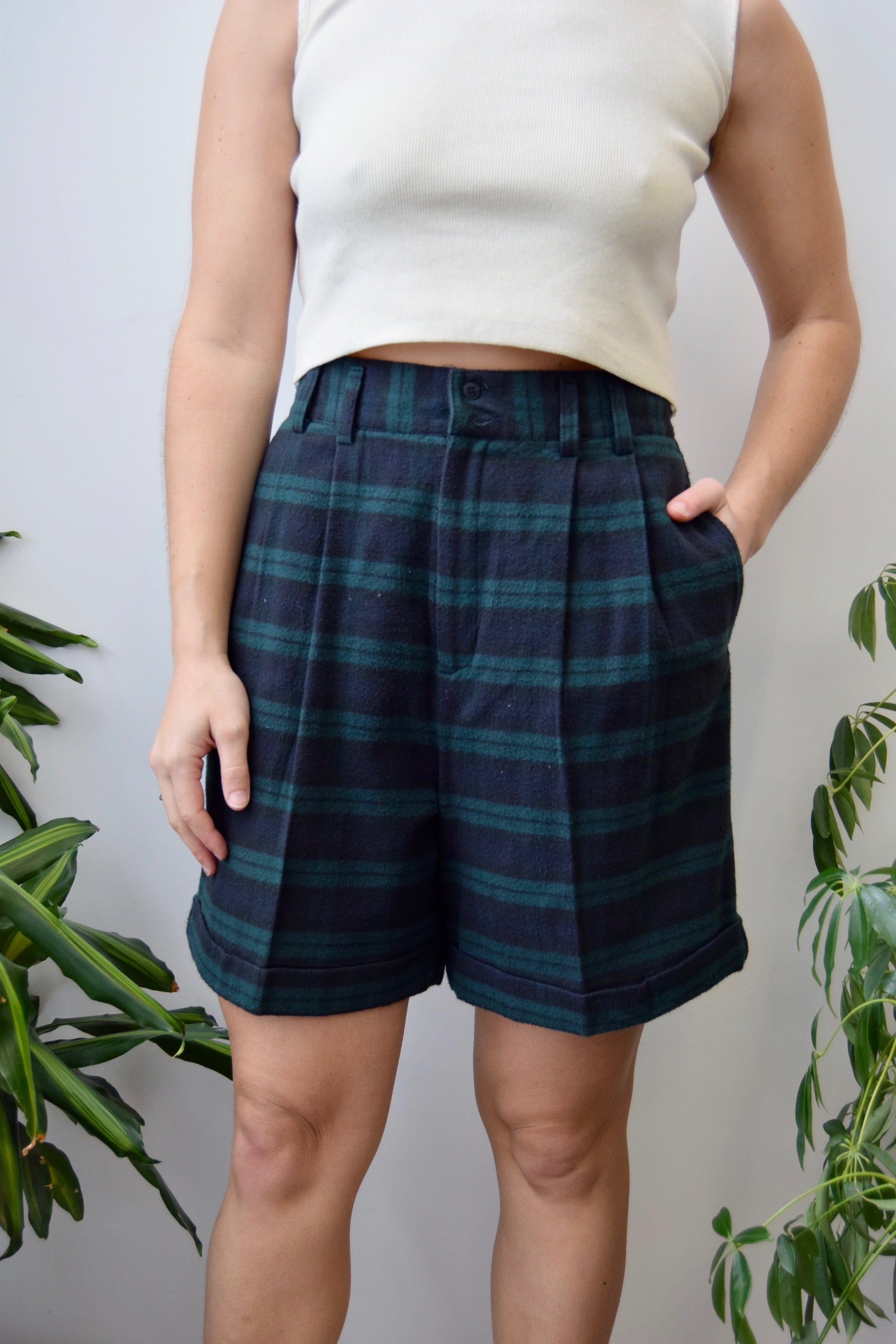 Flannel Plaid Shorts