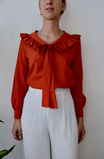 Curry Ketchup Ruffle Top