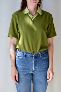 70's Olive Polo