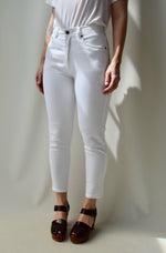 Bill Blass White Stretch Jeans