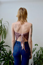 Floral Wine Bandana Top