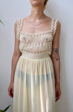 Vintage Lemon Chiffon Nightie