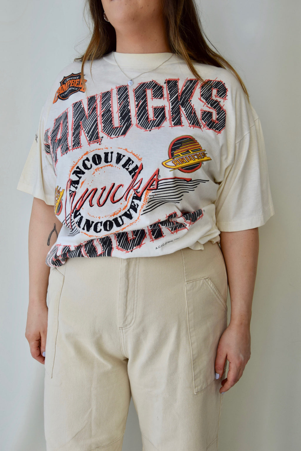 1992 Vintage Vancouver Canucks T-Shirt