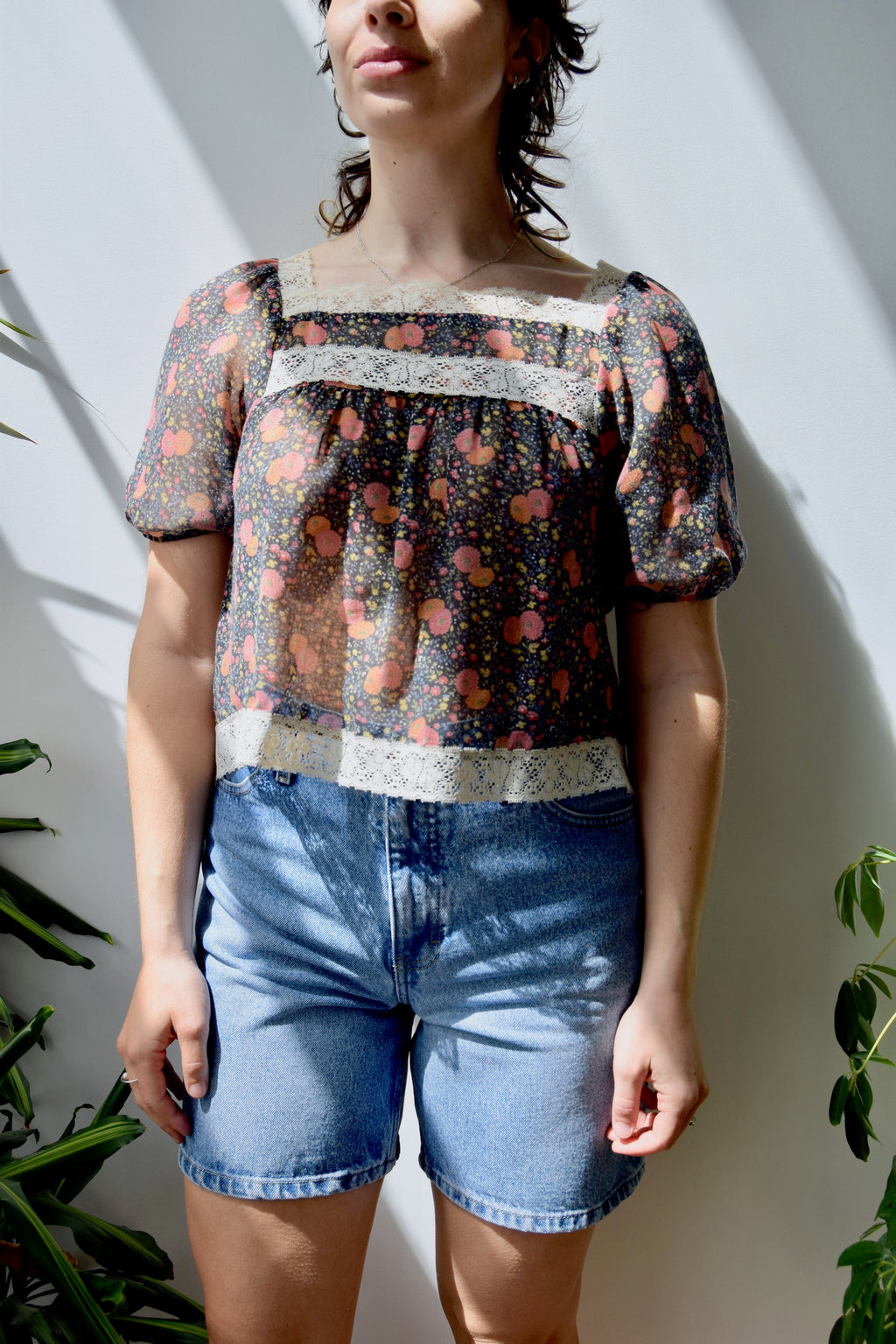 Gauzy Seventies Peasant Blouse