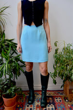 Robin's Egg Silk Skirt