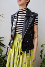 DKNY Moto Leather Vest