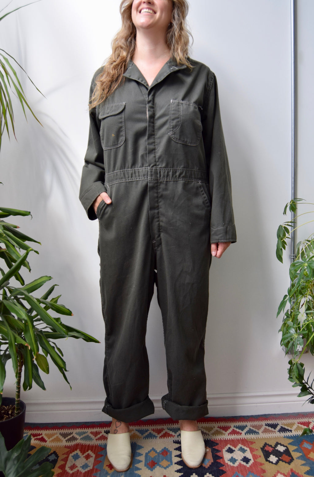 Big Ben by Wrangler Olive Coveralls