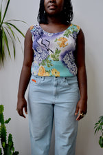 Floral Crinkle Tank