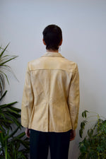 Seventies Butter Leather Blazer