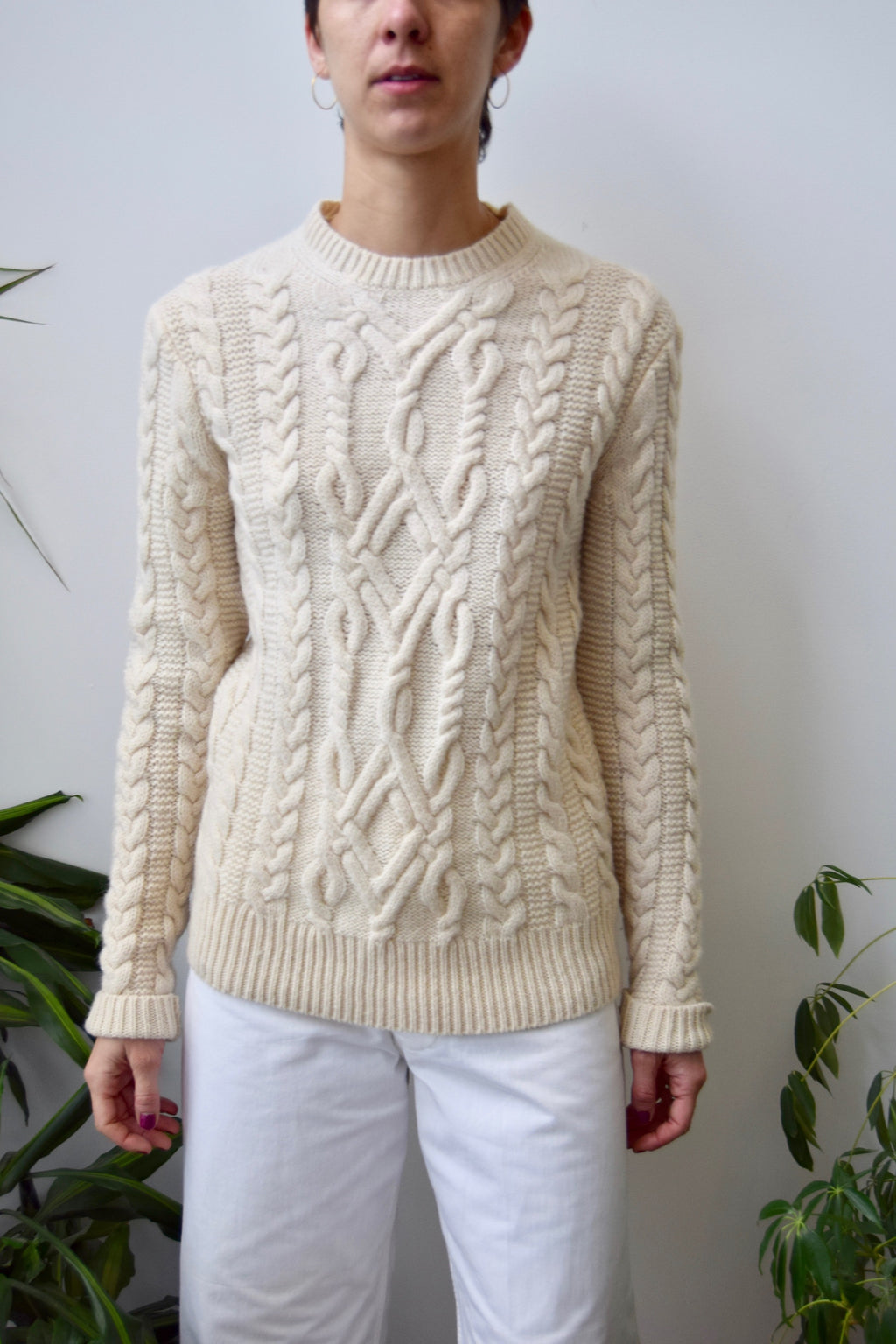 Shetland Cable Knit Sweater