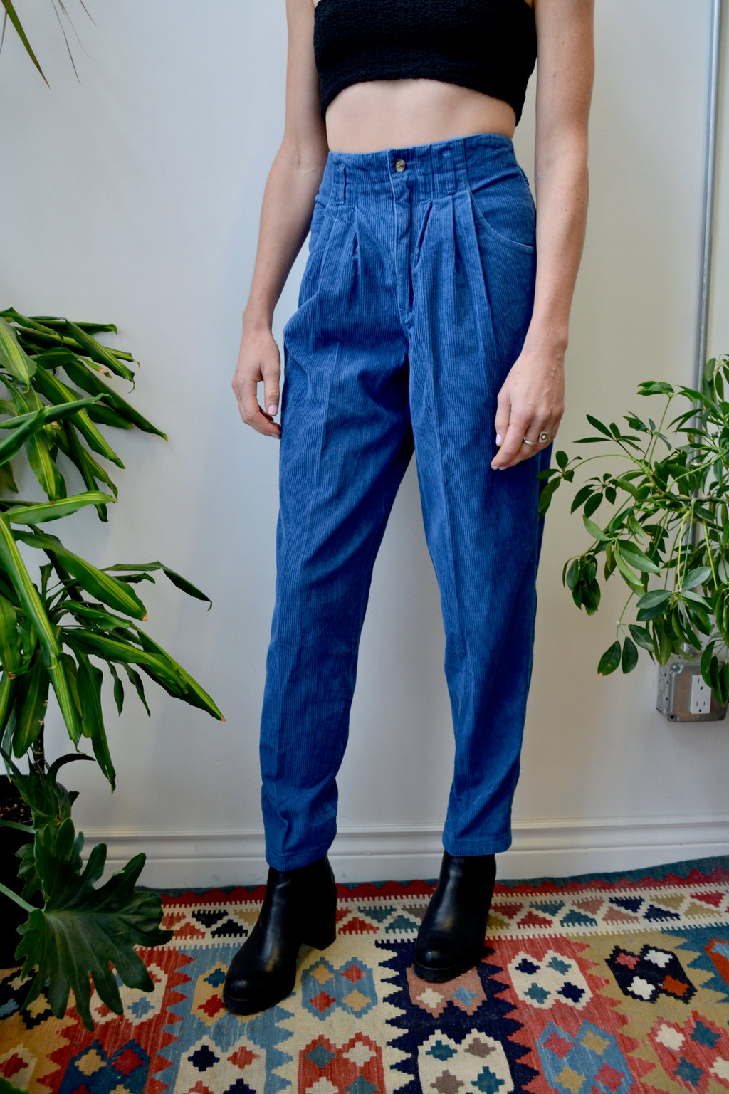 Blue Cord Trousers