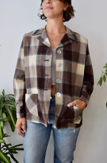 Fifties Plaid Wool Coat