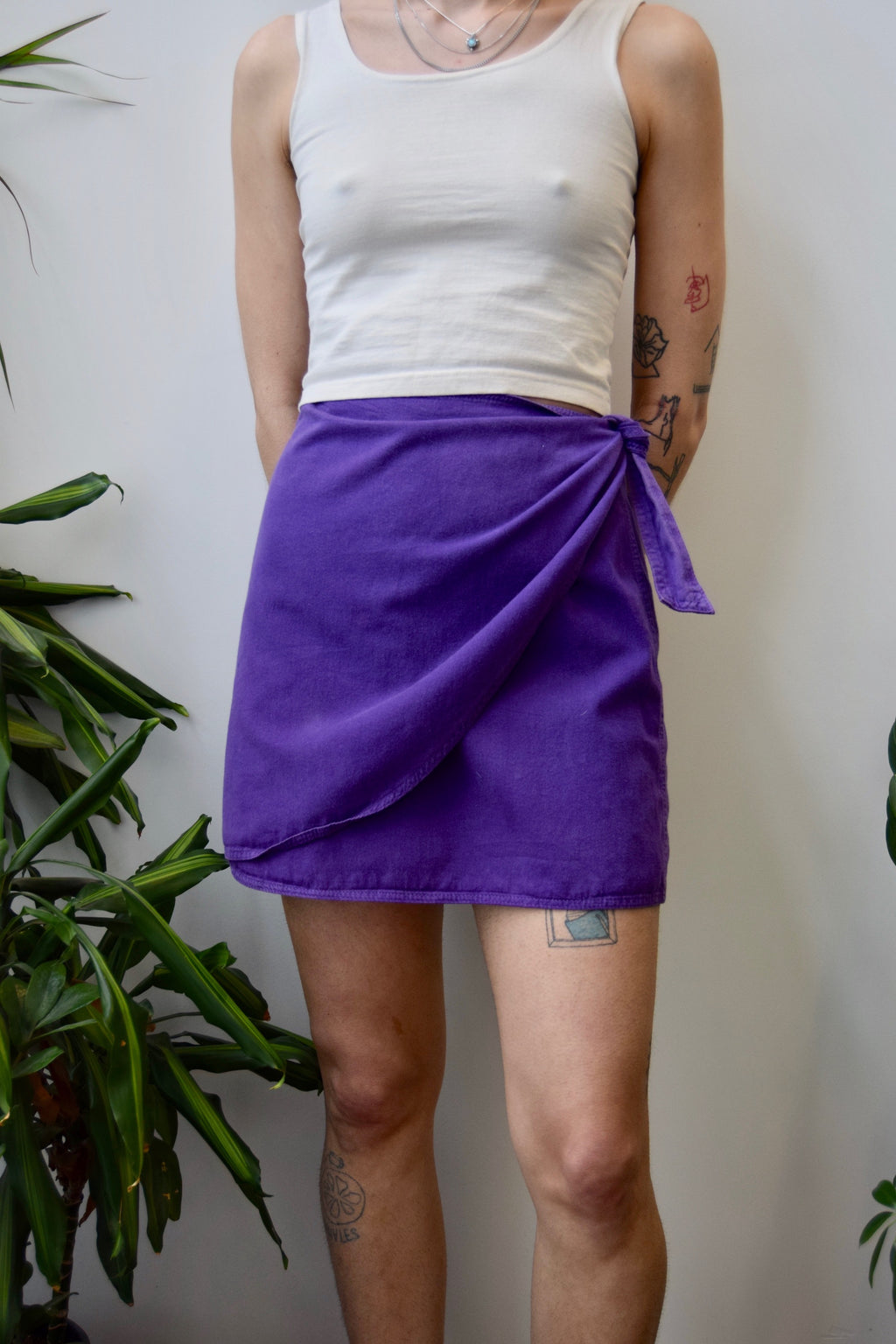 Purple Wrap Skirt