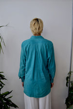 Turquoise Suede Snap Up