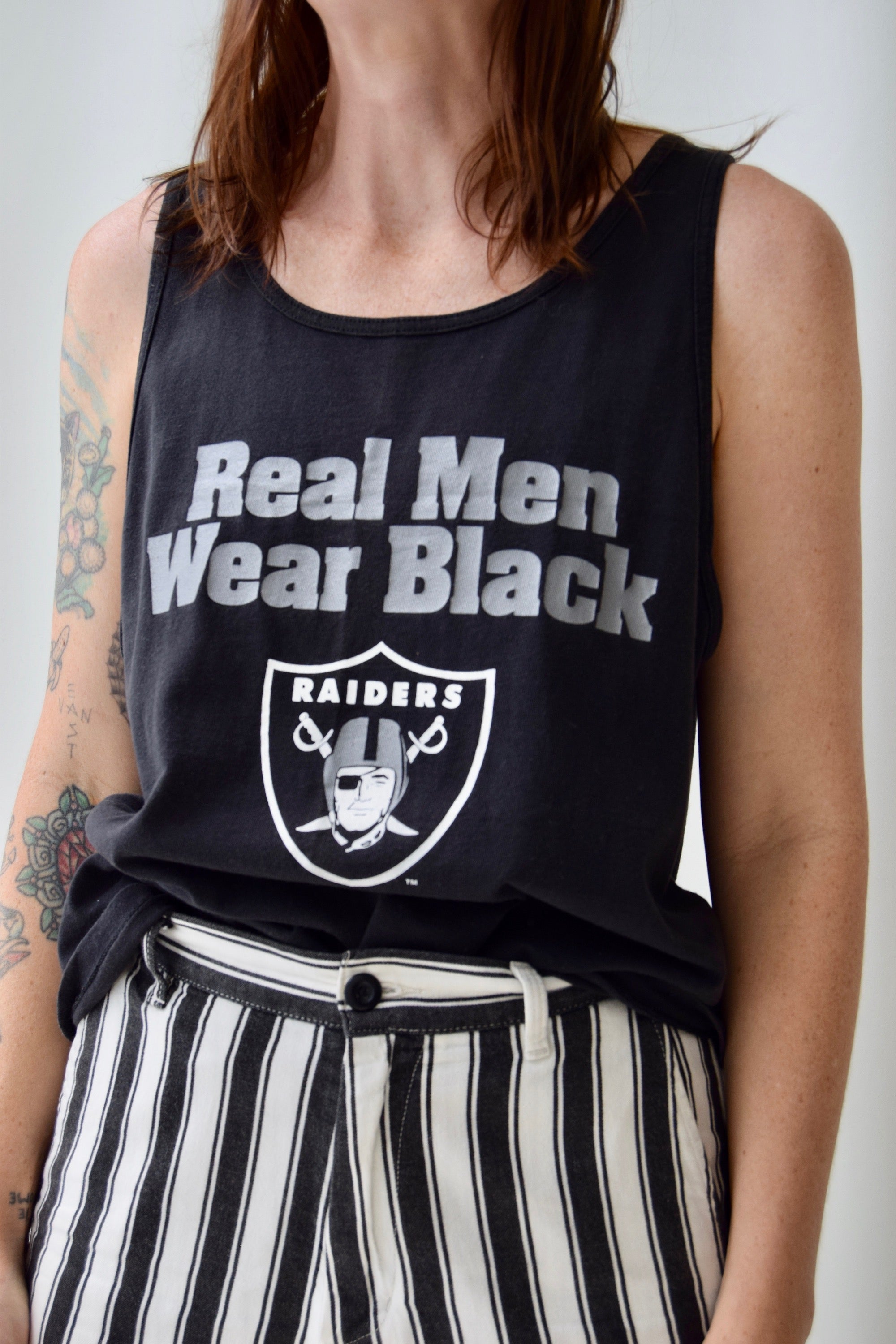 Vintage Raiders "Real Men Wear Black" Tank