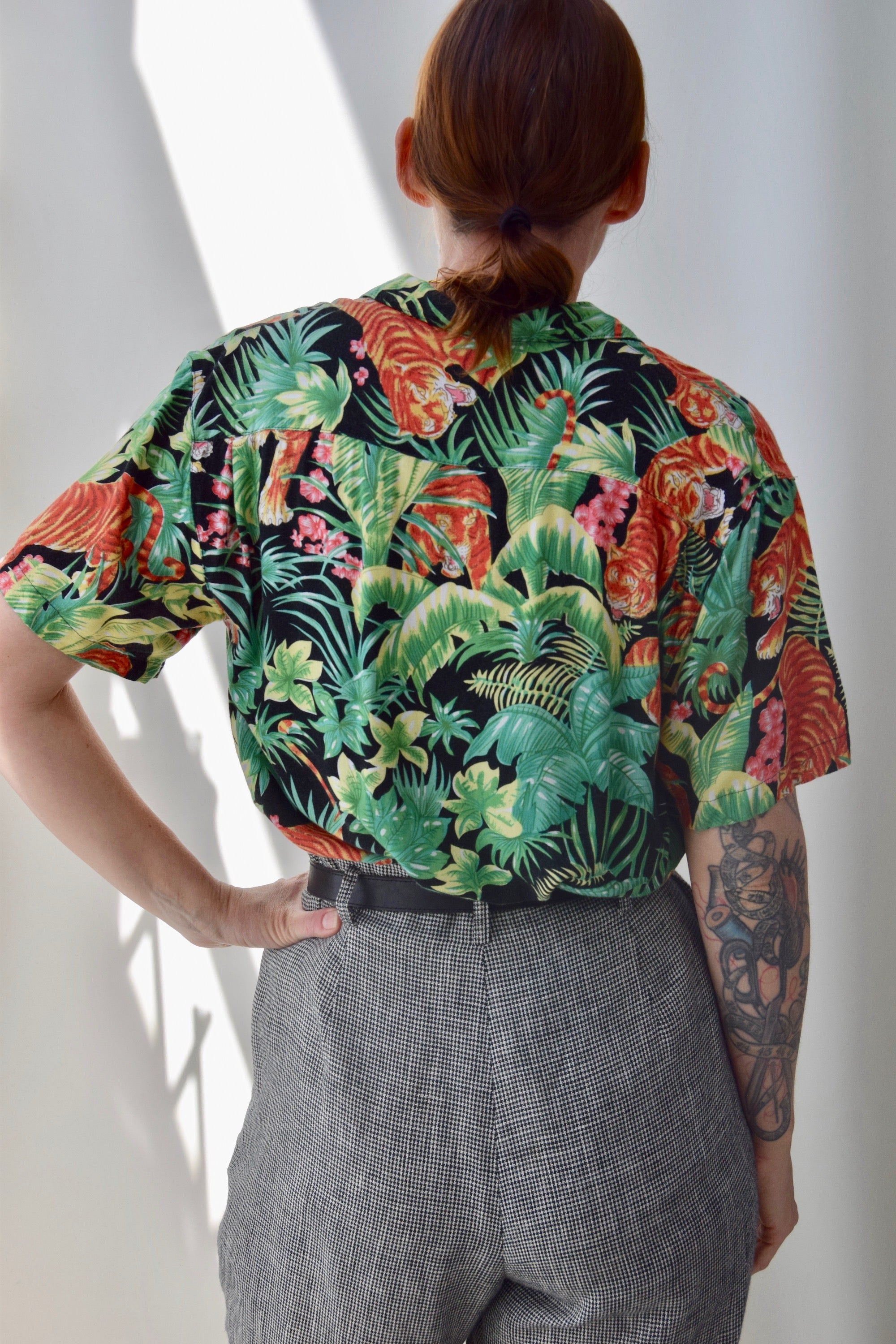 Tropic and Tiger Rayon Button Up