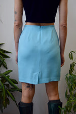 Robin's Egg Silk Skirt