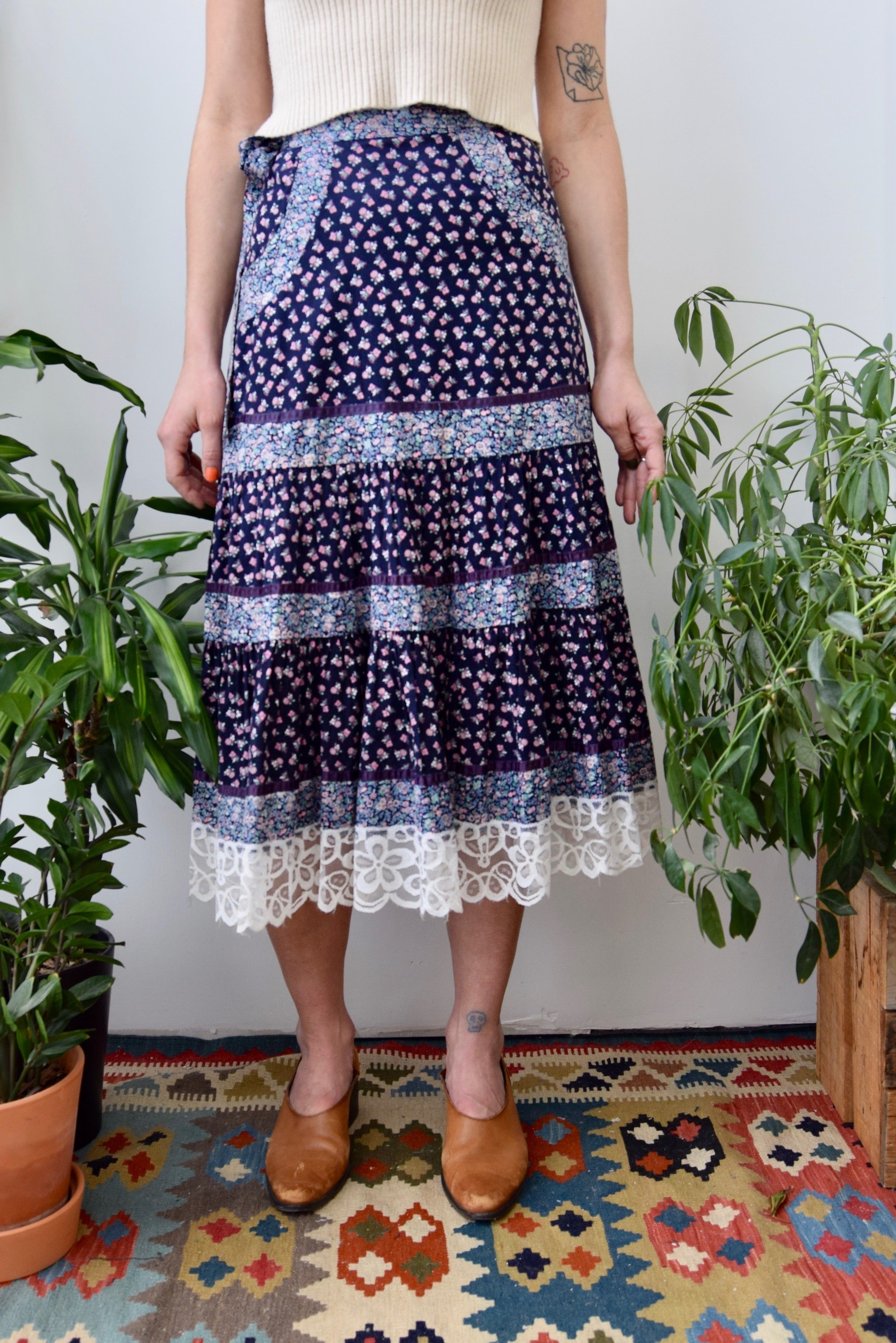 Prairie Floral Pocket Skirt