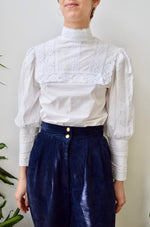 Eighties Mutton Sleeve Blouse