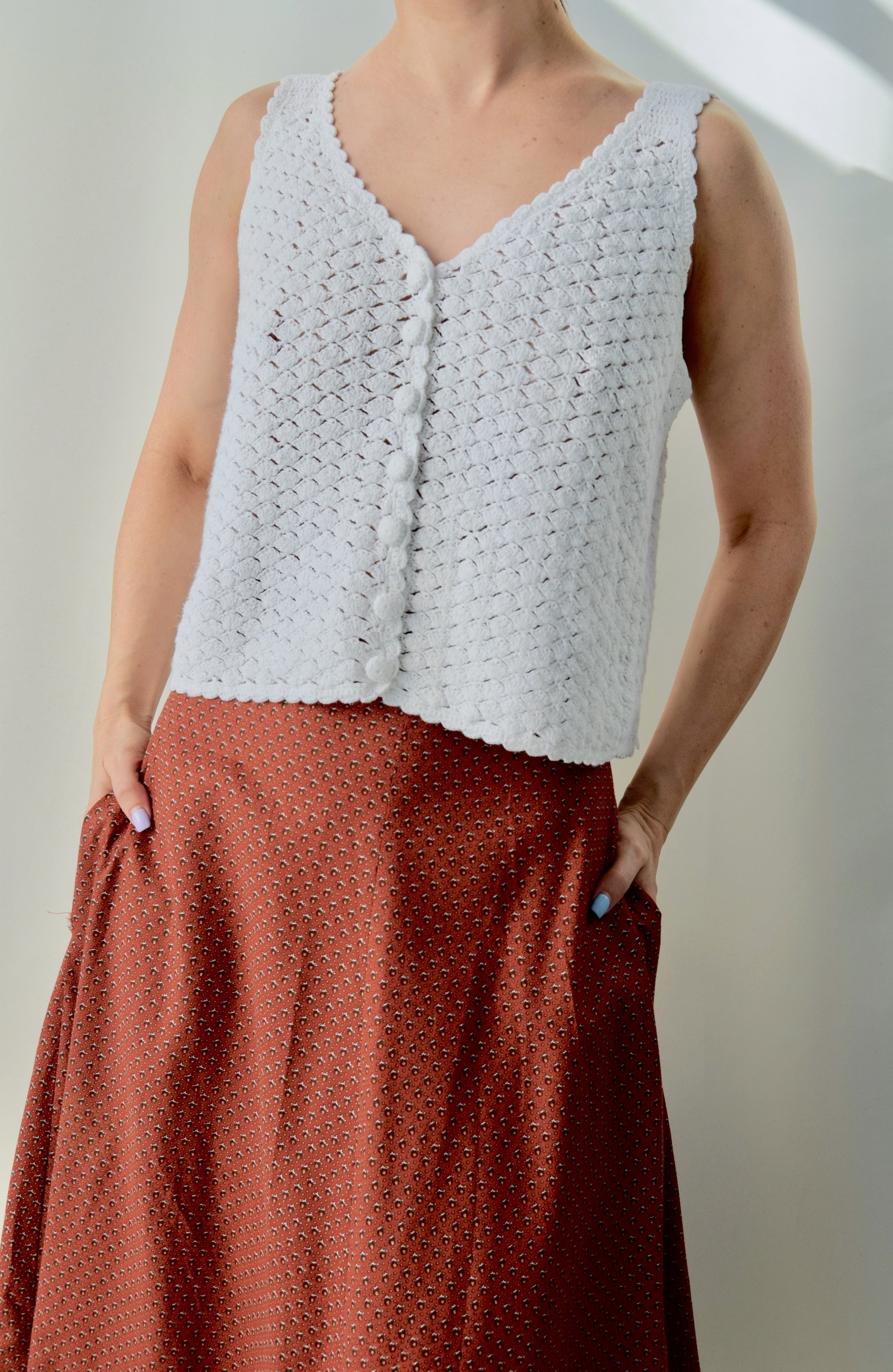 Crocheted Cotton Tank