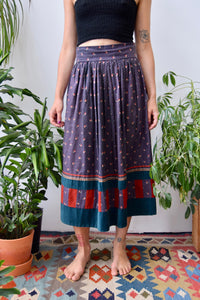 Seventies Calico Inspired Peasant Skirt