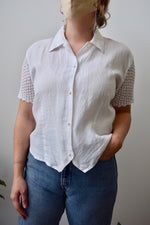 Crochet Linen Top