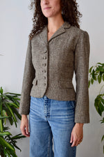 Vintage Fitted Wool Blazer