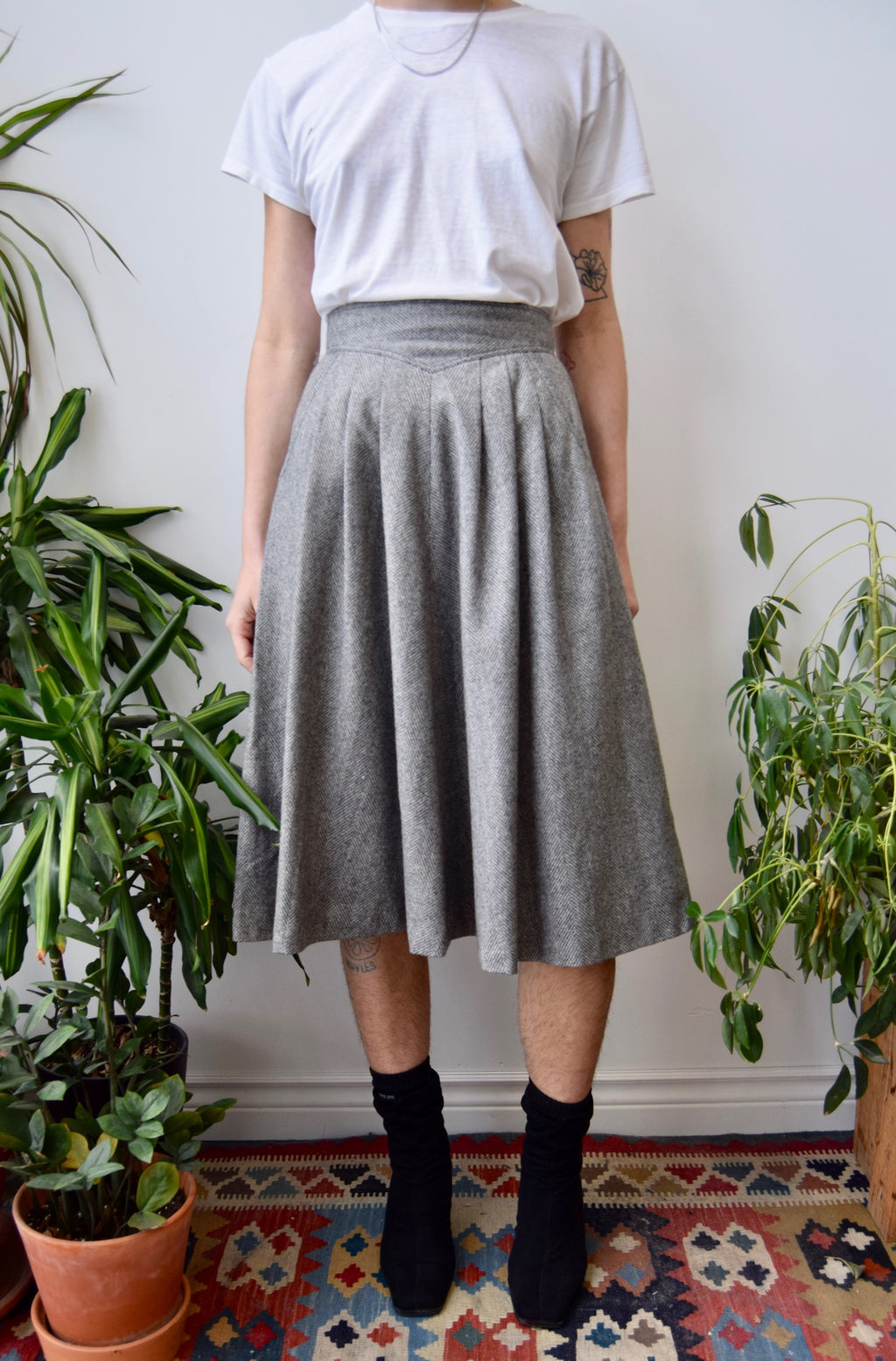 Cloudy Wool Skirt